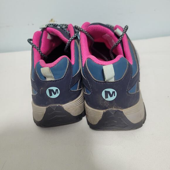 Merrell Moab FST Low Waterproof Hiking Shoes In Blue & Pink Size 6  121825-2824 - Picture 3 of 8
